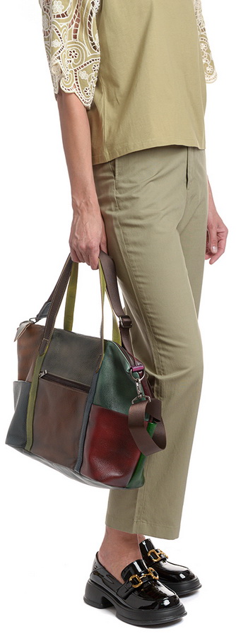 женская сумка натуральная кожа  kikilok корея