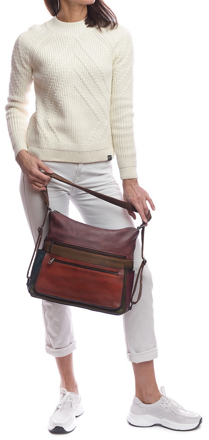 женская сумка натуральная кожа  kikilok корея