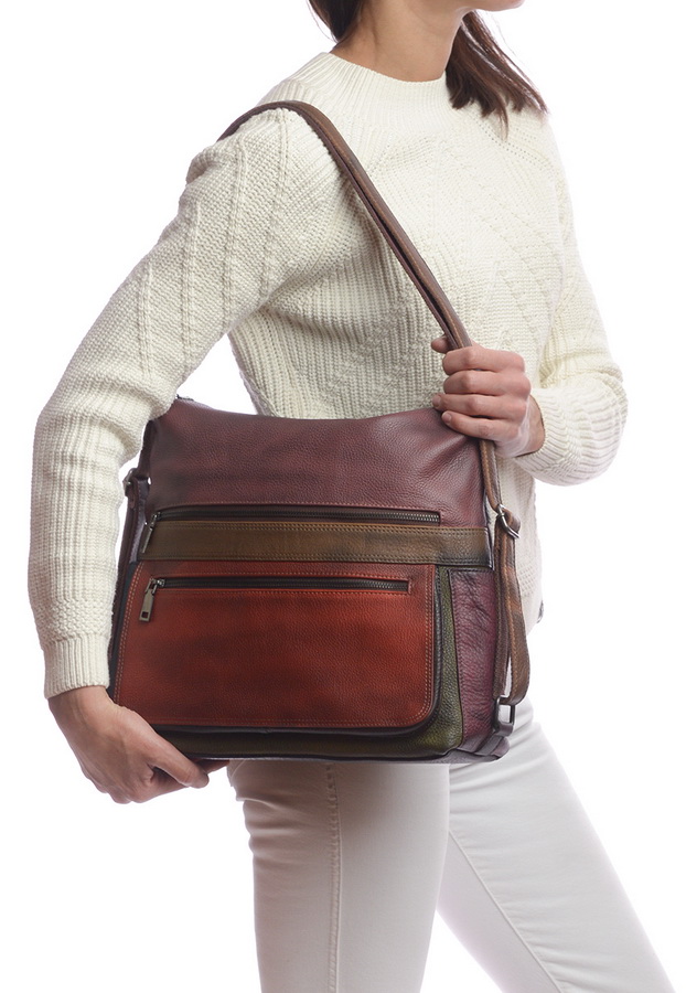 женская сумка натуральная кожа  kikilok корея