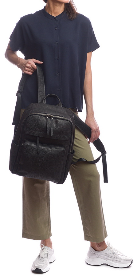 рюкзак натуральная кожа kiki lok корея