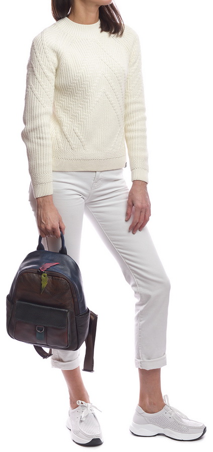 женский рюкзак натуральная кожа kiki lok корея