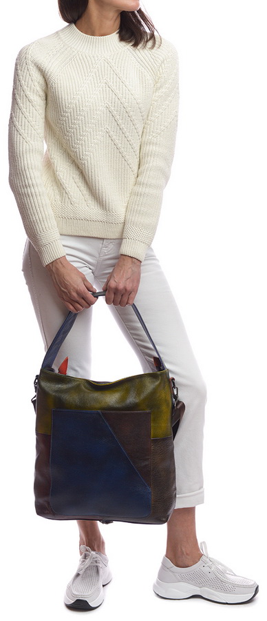 женская сумка натуральная кожа kiki lok корея