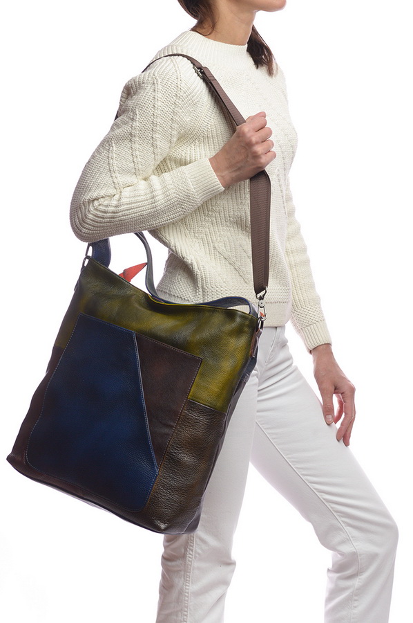 женская сумка натуральная кожа kiki lok корея