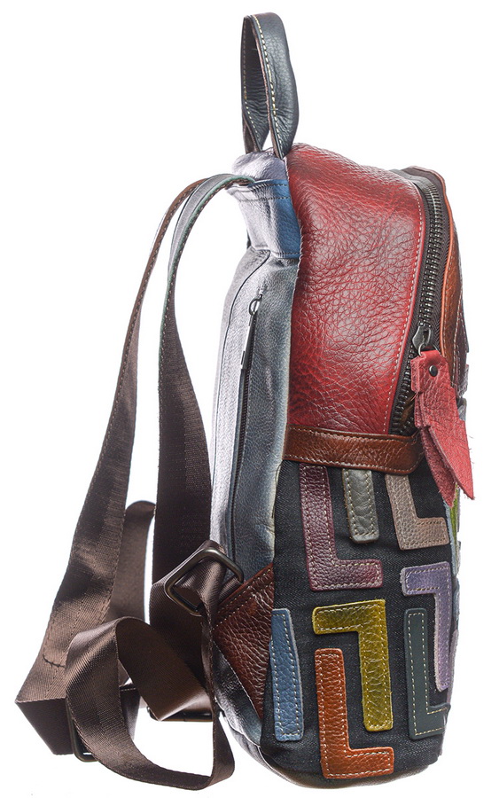 женский рюкзак натуральная кожа kiki lok корея