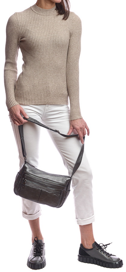 женская сумка натуральная кожа kiki lok корея