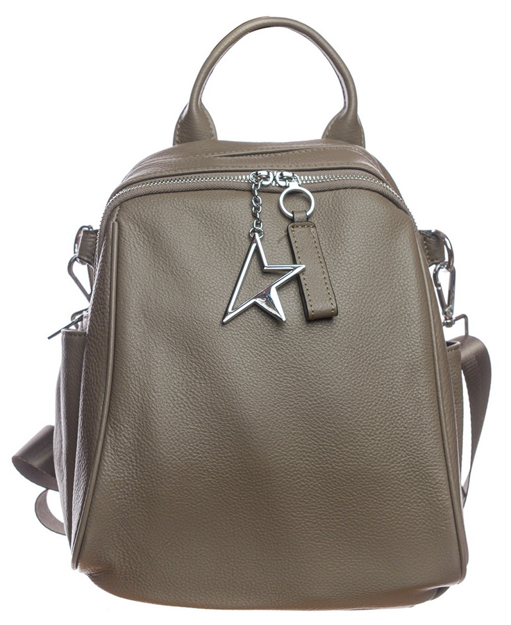 женская сумка-рюкзак натуральная кожа  kiki lok корея