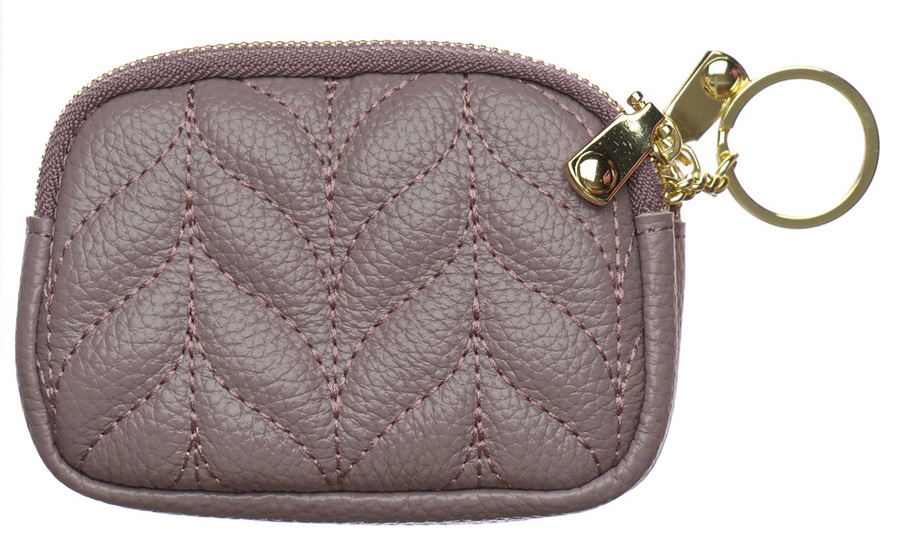 женский кошелек - мини-сумочка для мелочи свинка натуральная кожа тайвань