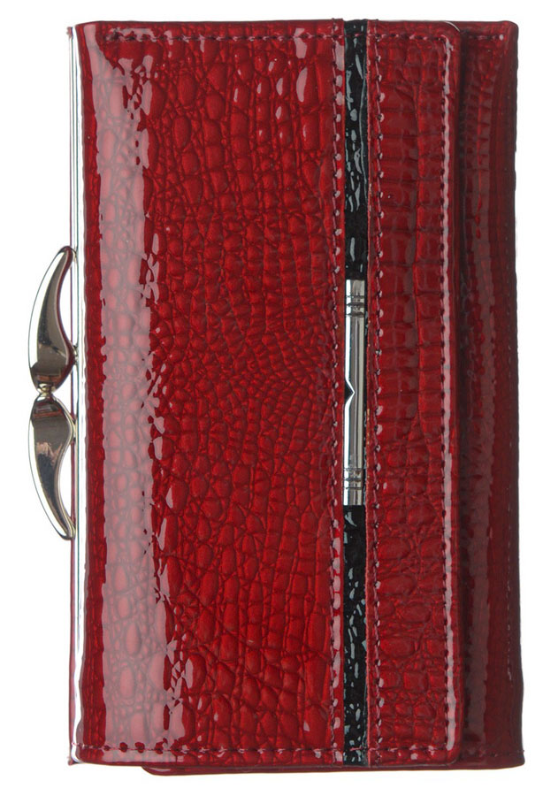 женский кошелек лаковый  натуральная кожа тайвань