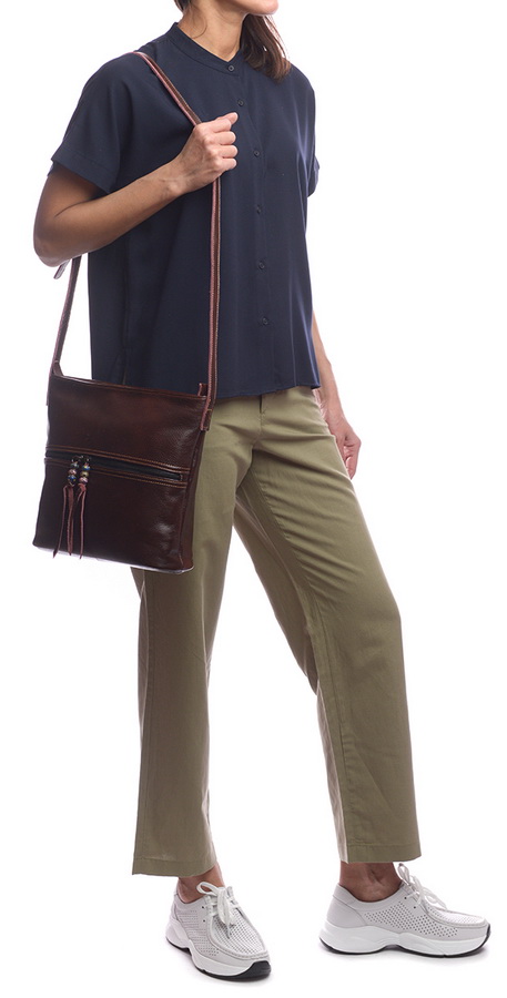 женская сумка натуральная кожа  kiki lok корея