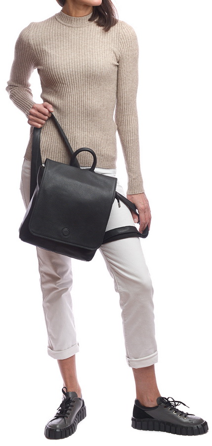 женский рюкзак натуральная кожа kiki lok корея