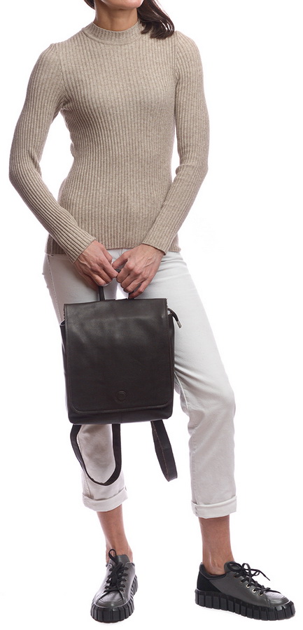 женский рюкзак натуральная кожа kiki lok корея