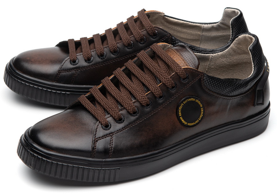 мужские полуботинки полуспортивные натуральная кожа corvetto италия