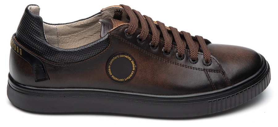 мужские полуботинки полуспортивные натуральная кожа corvetto италия