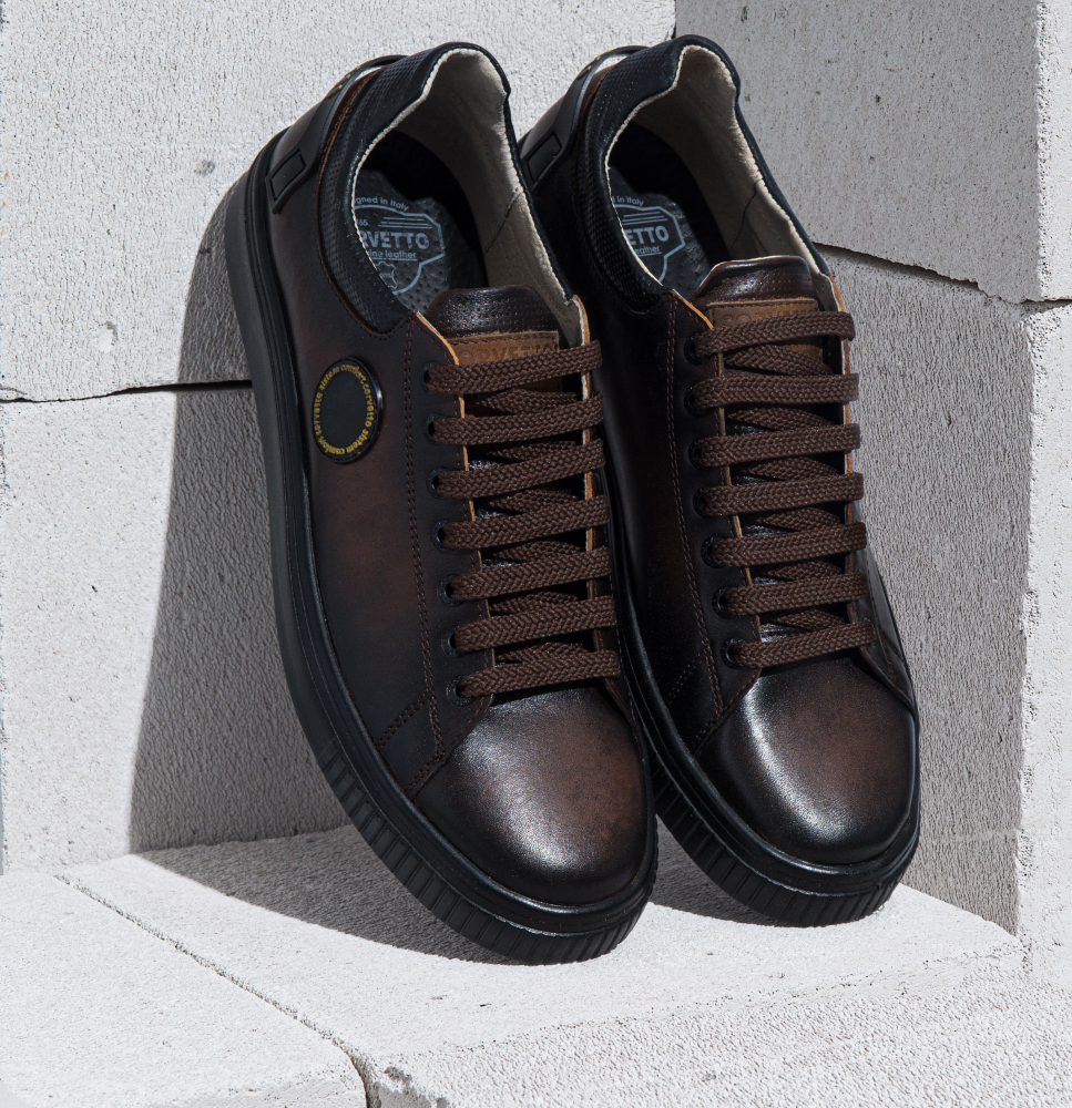 мужские полуботинки полуспортивные натуральная кожа corvetto италия
