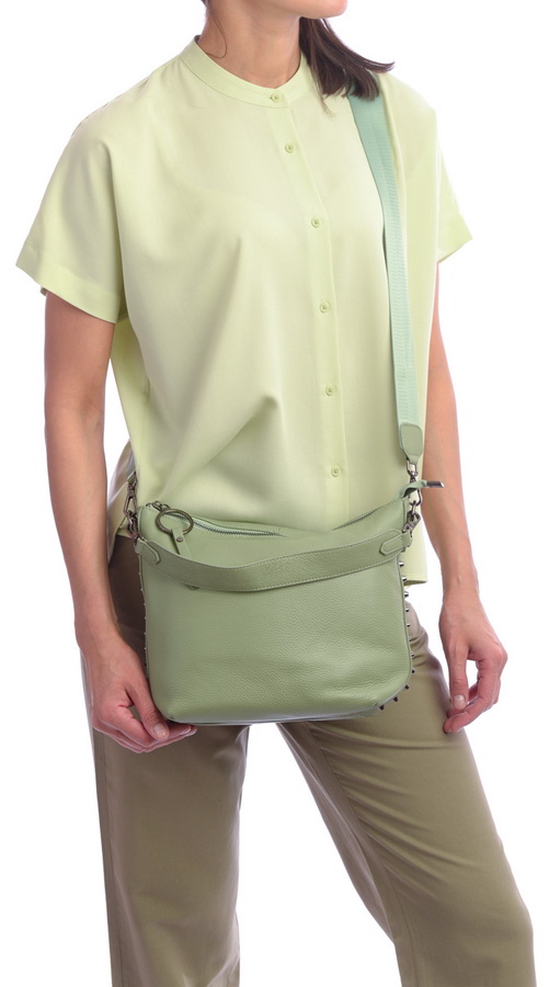 женская сумка натуральная кожа kiki lok корея