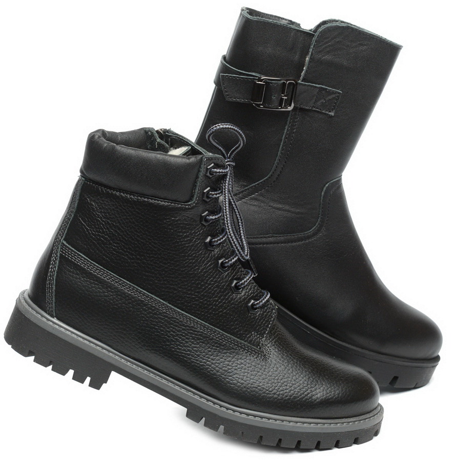 женские ботинки натуральная кожа /шерсть россия