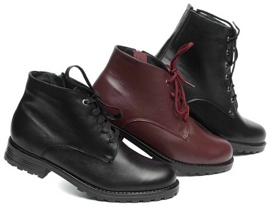 женские ботинки натуральная кожа /шерсть россия