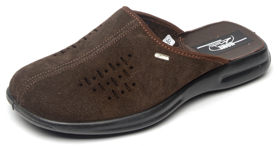 мужские тапочки натуральная кожа (велюр) марко беларусь