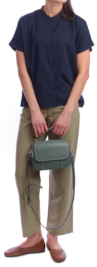 женская сумка натуральная кожа kiki lok корея