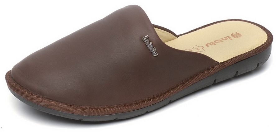 мужские тапочки натуральная кожа inblu