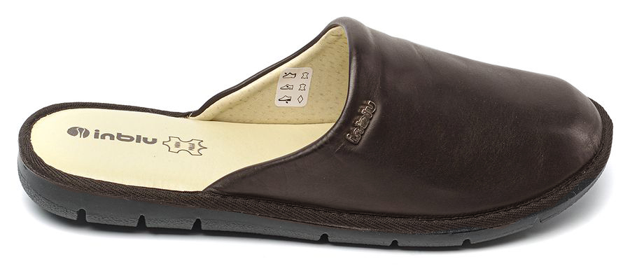 мужские тапочки натуральная кожа inblu