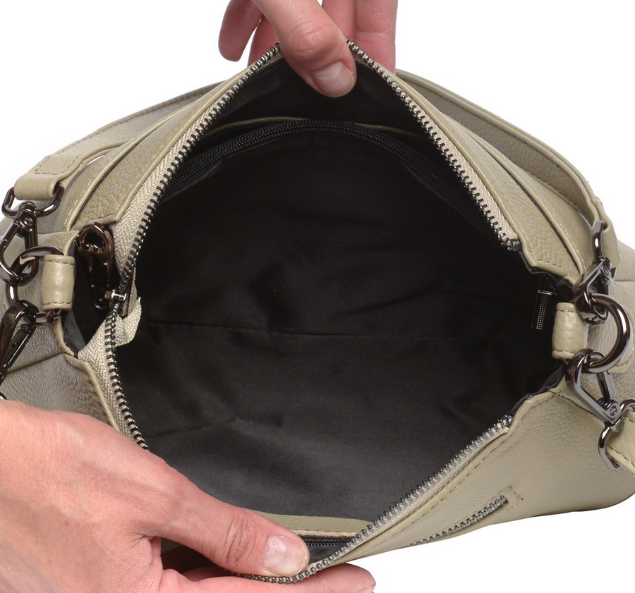 женская сумка натуральная кожа  kiki lok корея