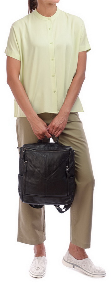 рюкзак натуральная кожа kikilok корея