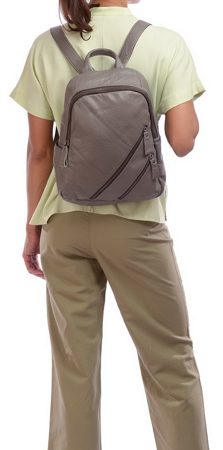 рюкзак натуральная кожа kiki lok корея