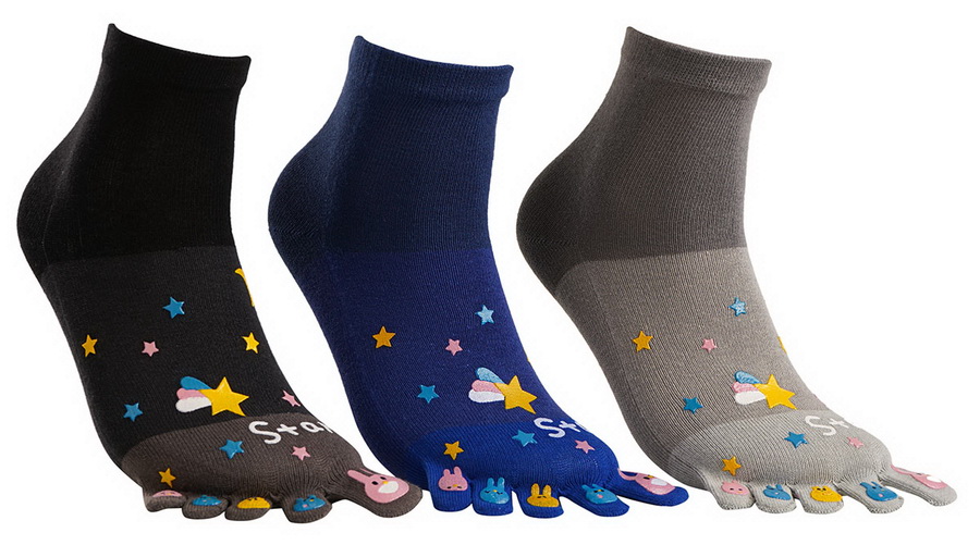 носки женские "пальчики" гонконг