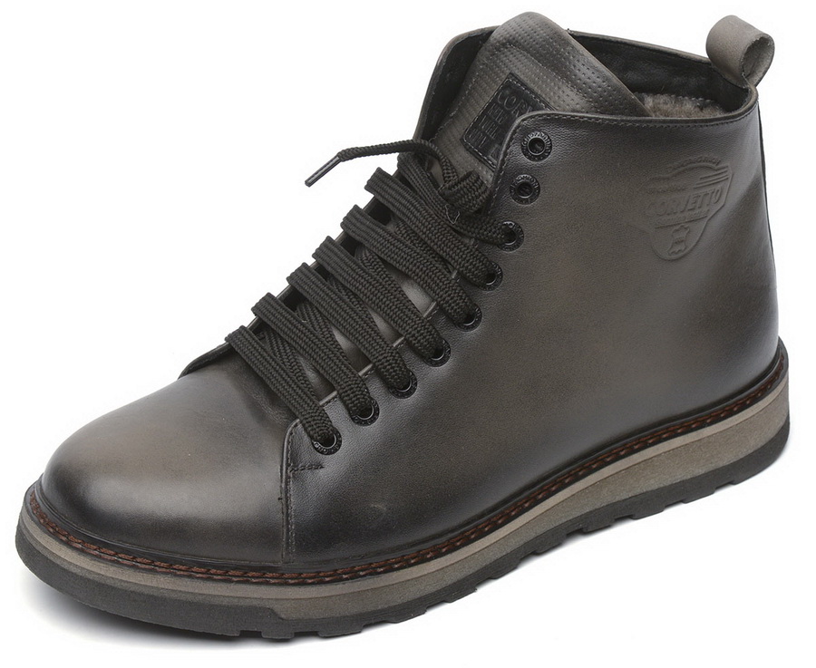 мужские ботинки натуральная кожа / шерсть corvetto