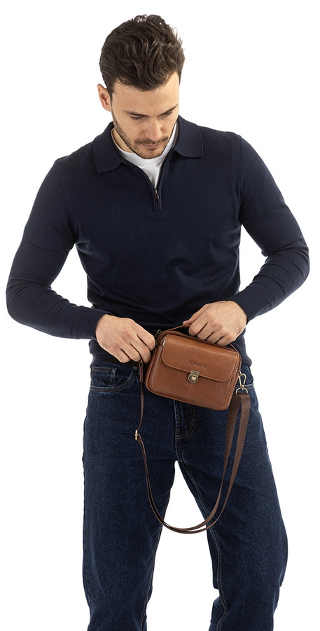 мужская сумка натуральная кожа corvetto