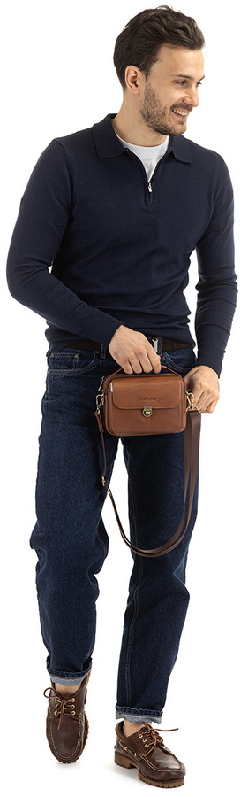 мужская сумка натуральная кожа corvetto