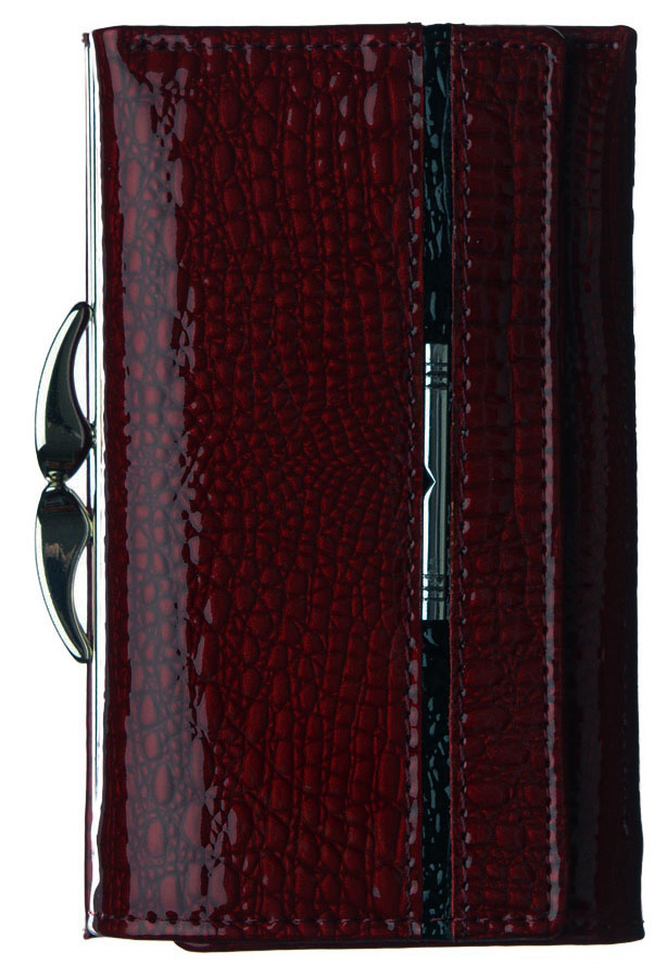 женский кошелек лаковый  натуральная кожа тайвань