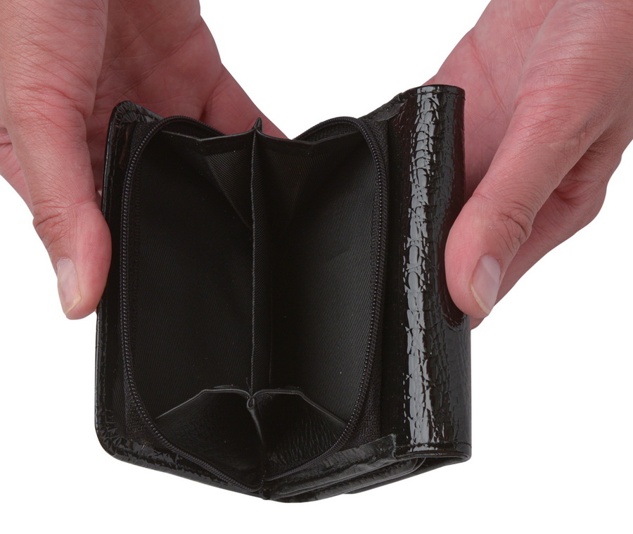 женский кошелек лаковый  натуральная кожа тайвань