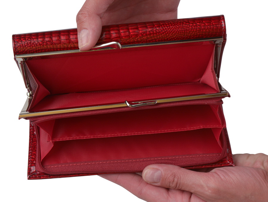 женский кошелек натуральная кожа лаковая корея