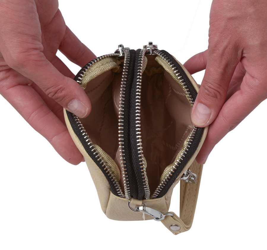 женский кошелек - мини-сумочка для мелких предметов натуральная кожа тайвань