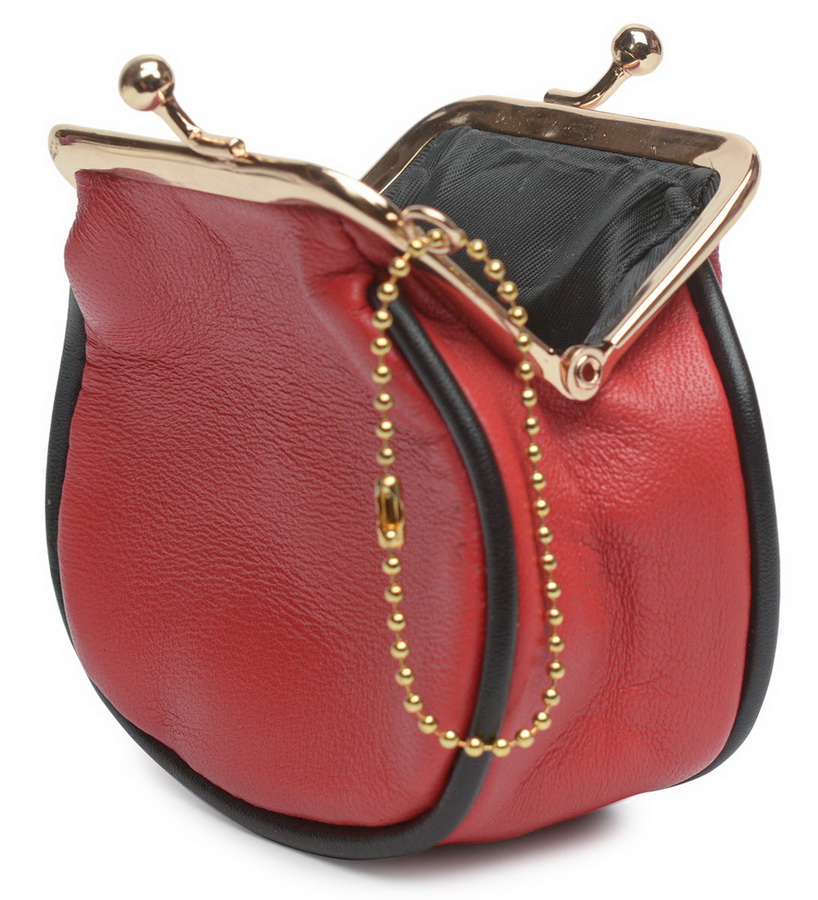 женский кошелек - мини-сумочка для мелочи натуральная кожа тайвань