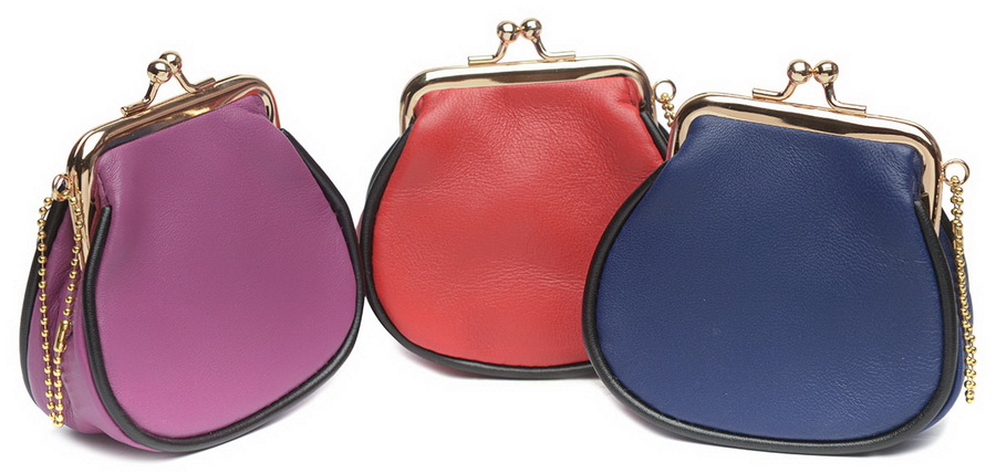 женский кошелек - мини-сумочка для мелочи натуральная кожа тайвань