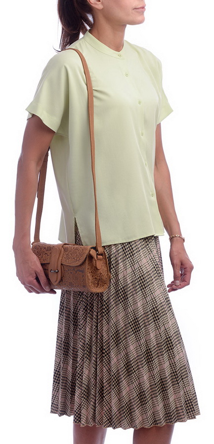 женская сумка натуральная кожа  kiki lok корея