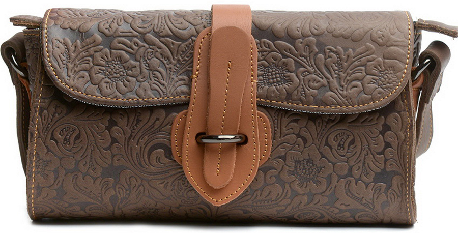 женская сумка натуральная кожа  kiki lok корея