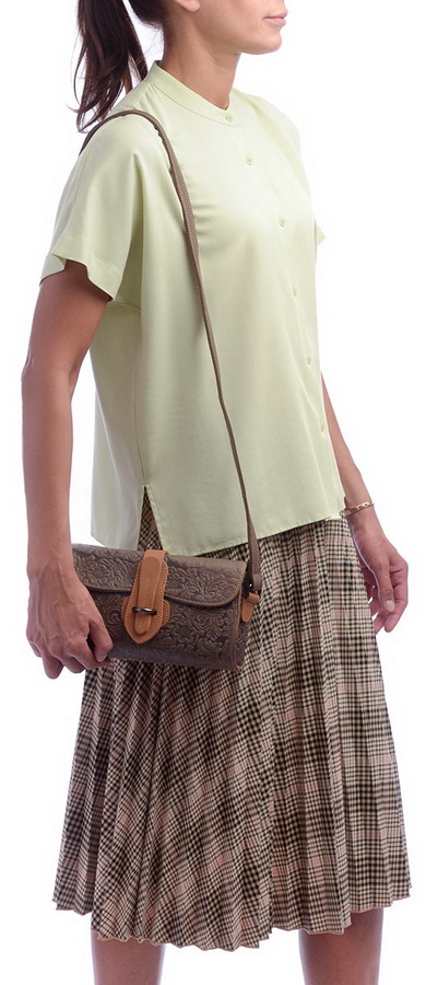 женская сумка натуральная кожа  kiki lok корея