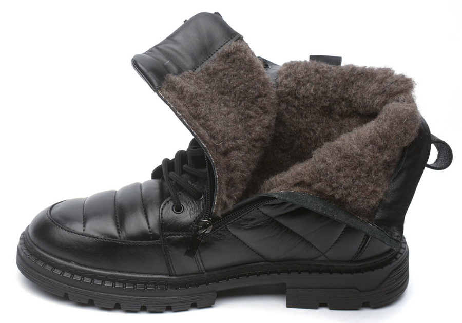 мужские ботинки натуральная кожа / шерсть corvetto