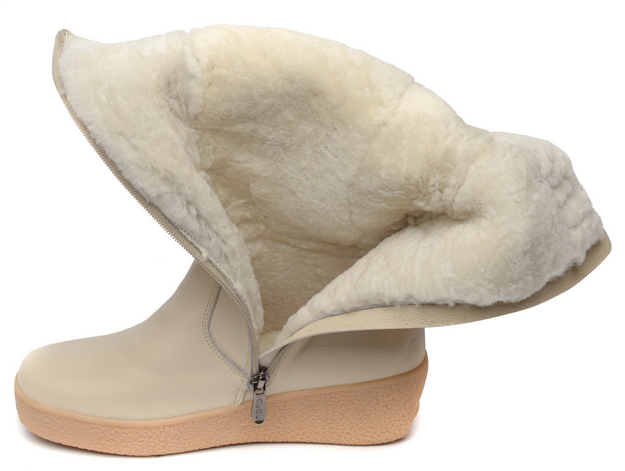 женские сапоги натуральная кожа натуральный мех gugu германия