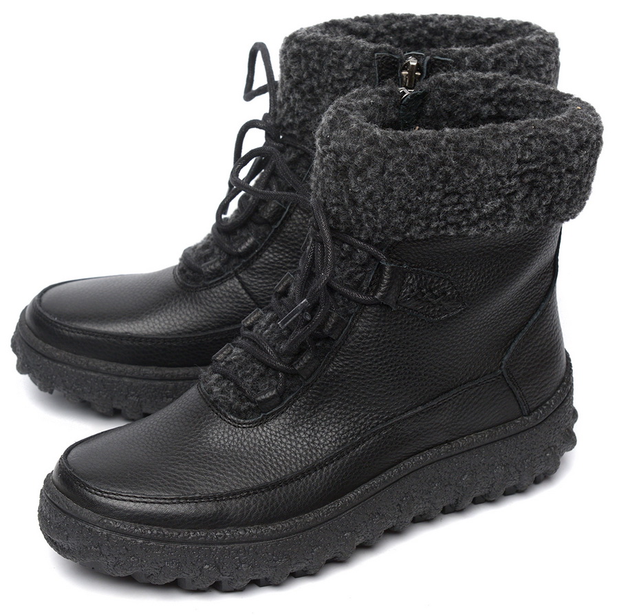 женские ботинки натуральная кожа натуральный мех gugu германия