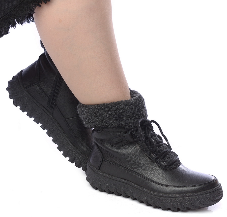 женские ботинки натуральная кожа натуральный мех gugu германия