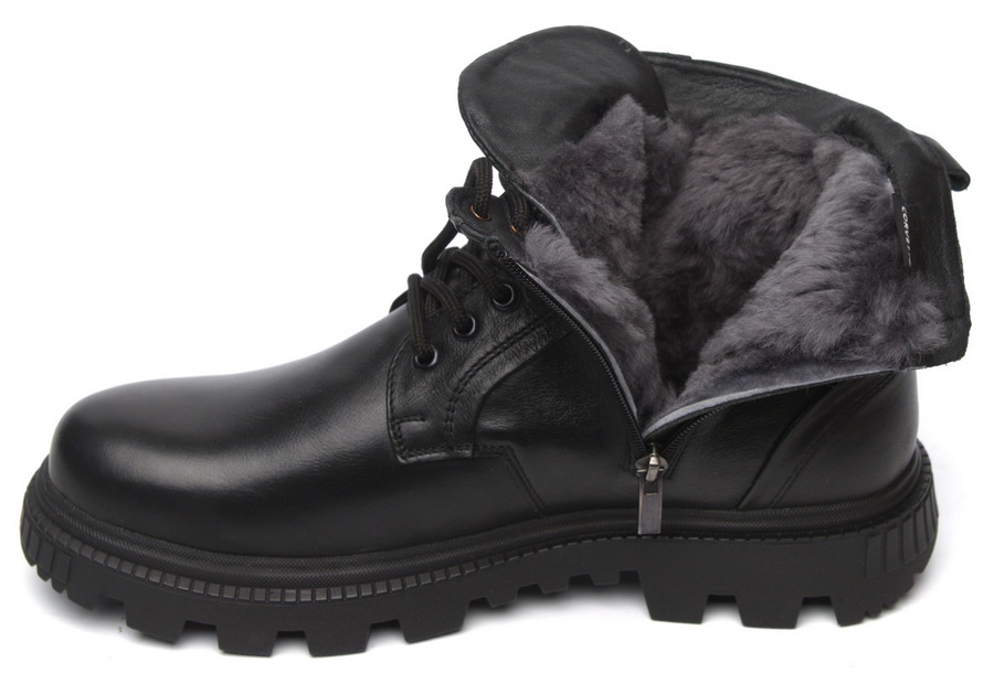 мужские ботинки натуральная кожа / натуральный мех corvetto