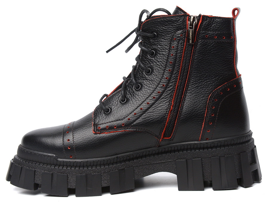 женские ботинки натуральная кожа / натуральный мех corvetto италия