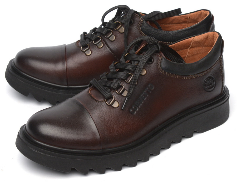 мужские полуботинки натуральная кожа corvetto италия