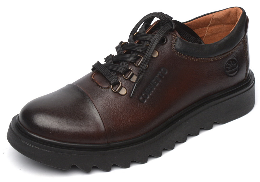 мужские полуботинки натуральная кожа corvetto италия