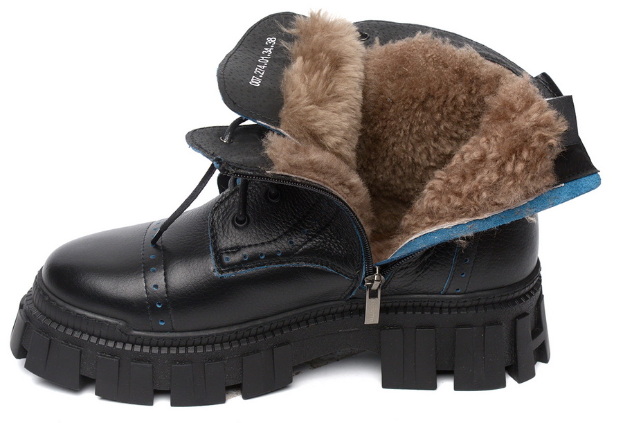 женские ботинки натуральная кожа / натуральный мех corvetto италия